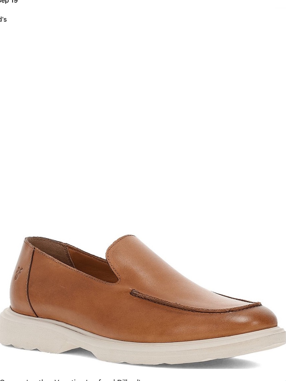 Frye Men's Connor Leather Venetian Loafers, Saddle, Size 13, NWOT display pair